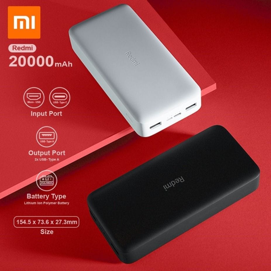 بنك الطاقة الأصلي من شاومي 20000mAh